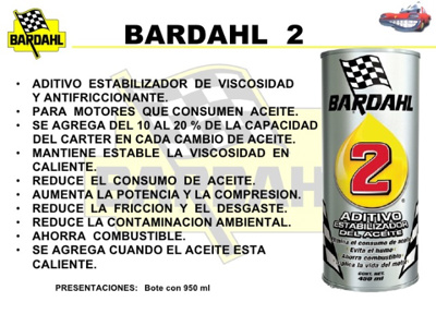 ADITIVO BARDAHL MOTORES 2  950 ML #BARDAHL